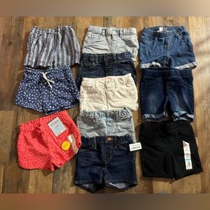 11 pairs of shorts toddler 2T